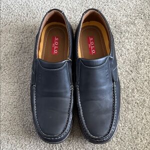 Solo Men's Dark Slip-On Loafers